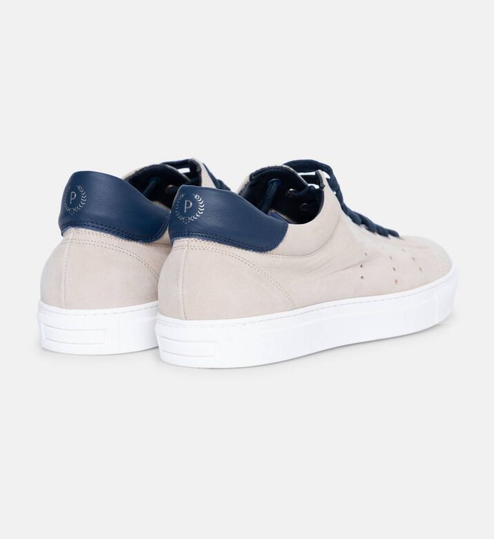 Suede Low-top Contrast Trim Sneakers