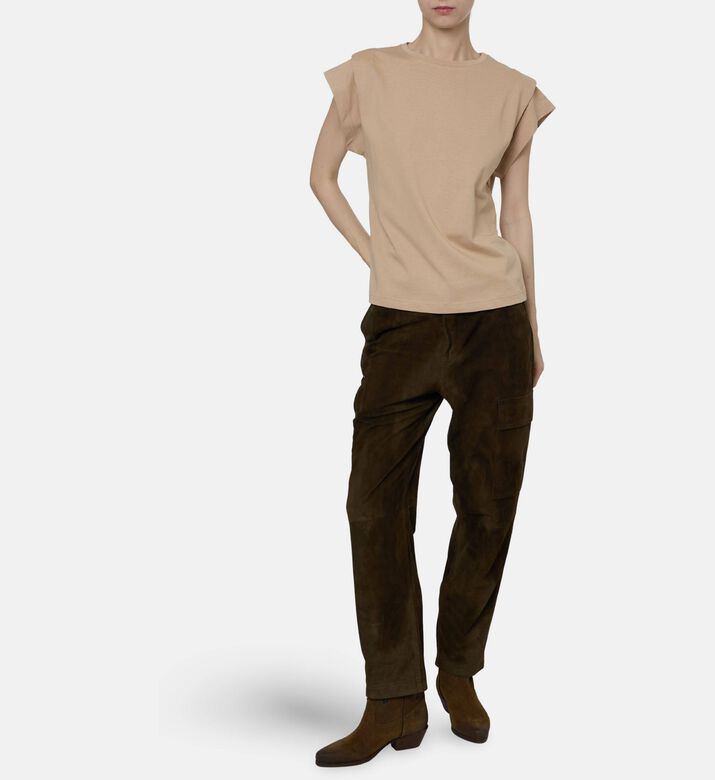 Ba and Sh Ts Pio, Beige, M, Model View