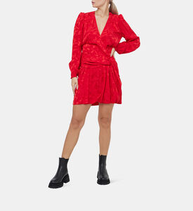 فستان ملفوف من الجاكار بنقشة الزهور من ريكول