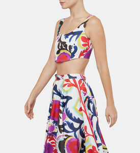 Mexico-print Bustier Top Mexico-print Bustier Top