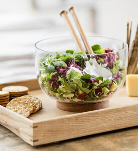 Nature Stainless Oak Salad Cutlery