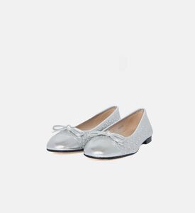 Aidal Patterned Cap Toe Ballet Flats Aidal Patterned Cap Toe Ballet Flats