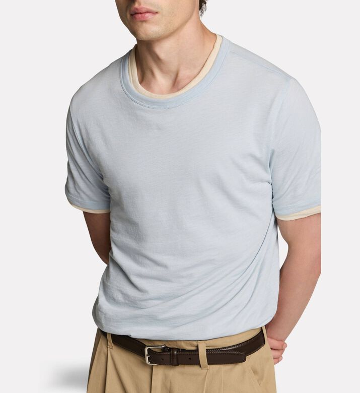 Vince Ts Slub, Grey, M, Model View