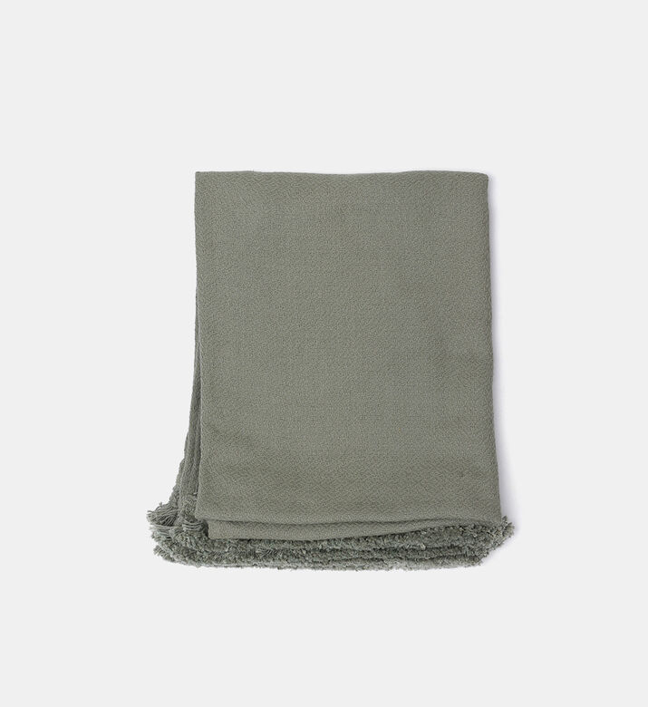 Swan Fringe Lace Cotton Throw