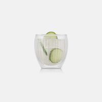 Pavina Double-wall Ribs 2-piece Glass Set