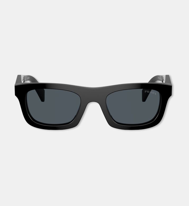 Prada Square-shaped Acetate Black Frame Sunglasses, Packshot View