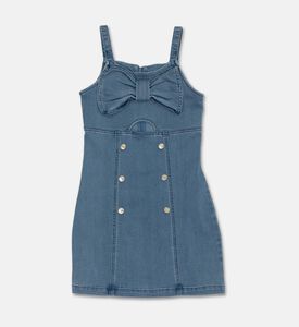 Twinset Denim Bow-accent Cut-out Dress, Packshot View