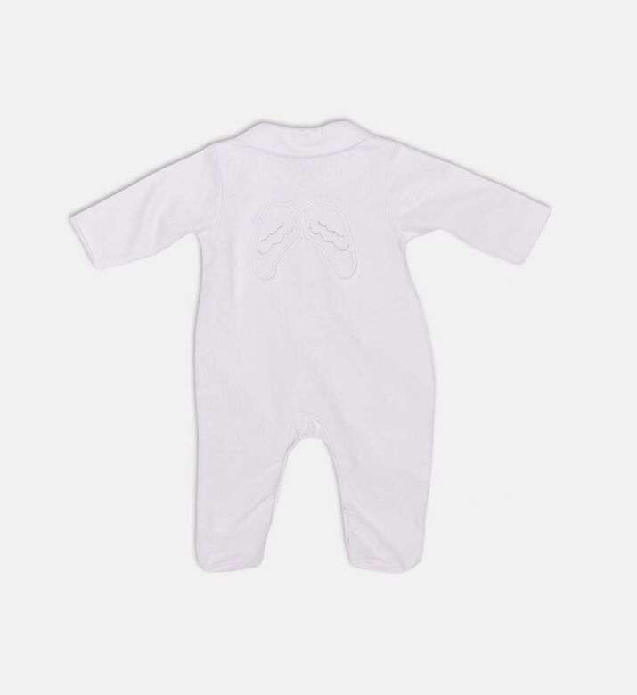My First Collection Angel Wings Romper, White, 1m, Packshot View