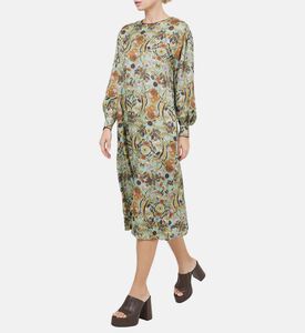 Paisley Flowing Long Caftan Dress
