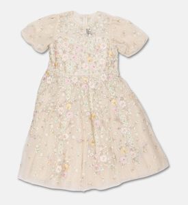 Needle & Thread Dress Garden Puff, Cream, 12y, Packshot View
