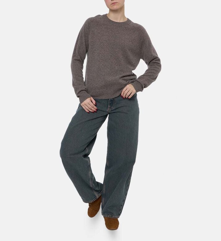 Samsoe Boston Knit Pullover Sweater, Model View Samsoe Boston Knit Pullover Sweater, Model View