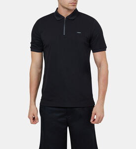 Thermo Tech Logo Collar Zip Polo