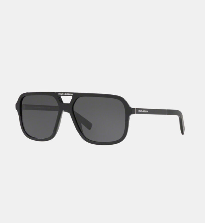 Thick Square Frame Sunglasses 58
