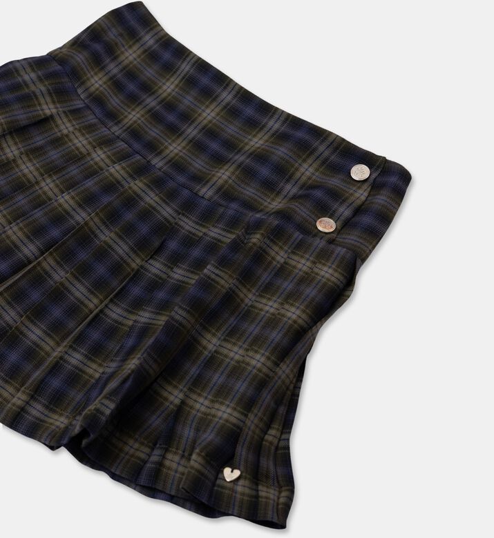 Tartine et Chocolat Checkered Pleated Skirt, Packshot View