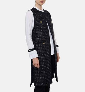 Weill Tweed Gold-toned Buttons Vest, Model View