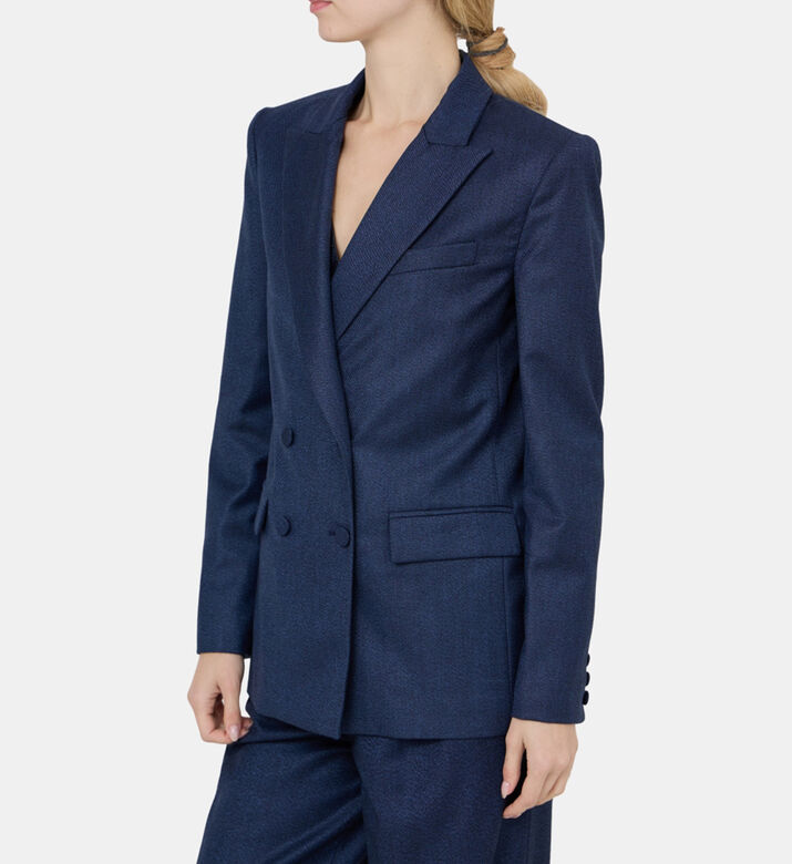 Twill Double-breasted Jacket