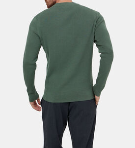 سترة قطنية بأكمام طويلة ولوغو