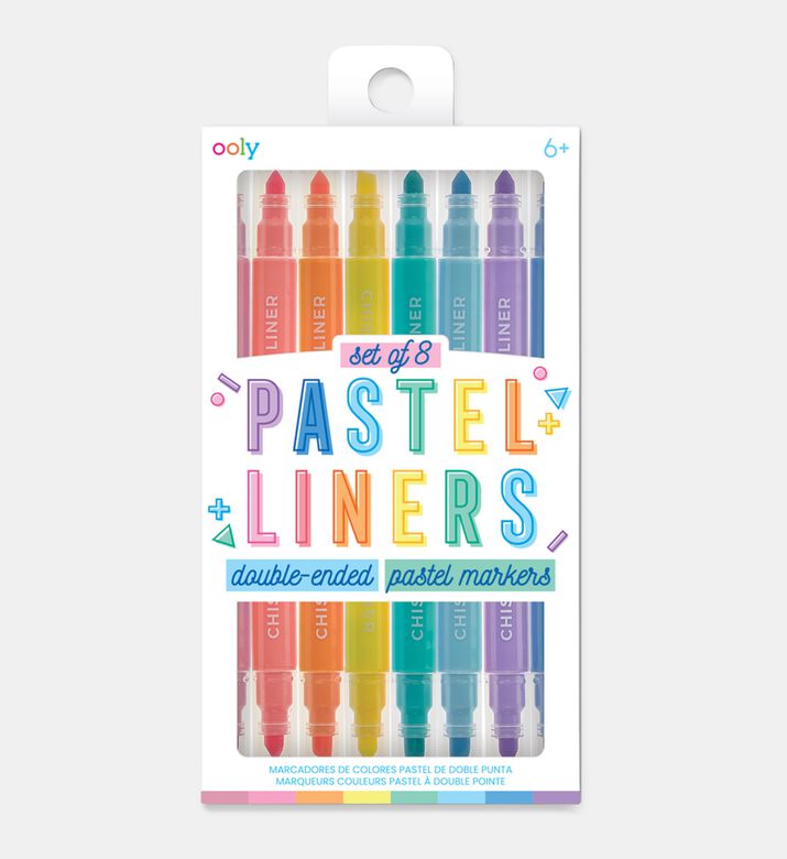 Ooly Pastel Liners Highlighters 8-piece Set, Packshot View