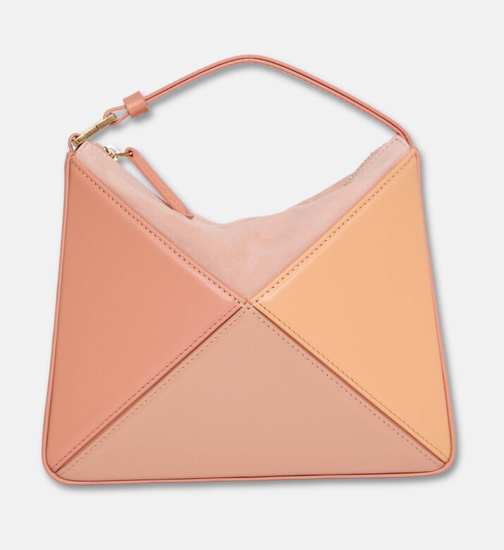 Mlouye Flex Calf Leather Mini Hobo Bag, Peach, Packshot View