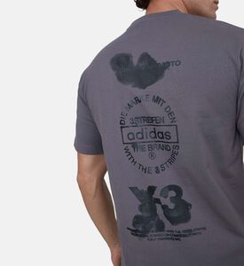 تيشيرت قطن قصير الأكمام بقصة عادية