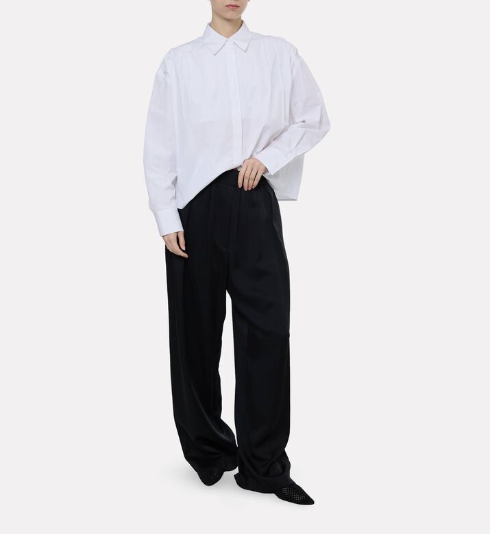 Jil Sander Satin Shiny Side Pants, Model View