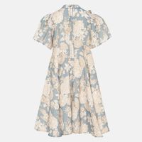 Floral-print Front Bow Dress