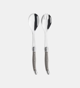 طقم سلطة 2 قطعة في صندوق خشبي