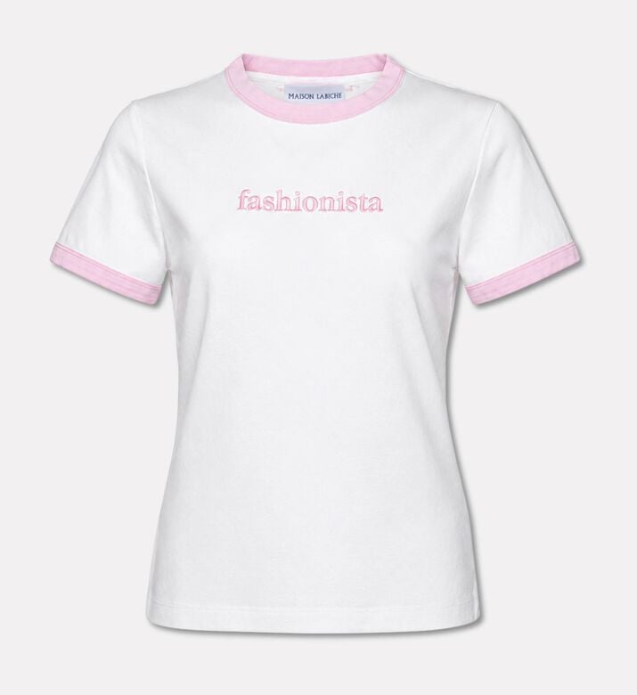 Maison Labiche Contrast Ringer T-shirt, Packshot View