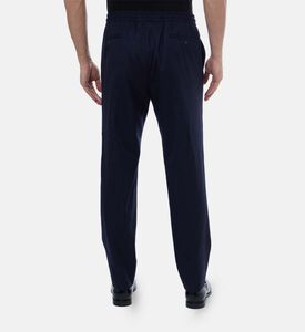 بنطال بخصر مطاطي صوف بكر