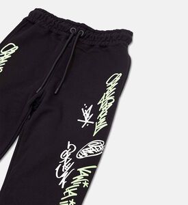Sprayground Glowing Script Pattern Joggers, Packshot View
