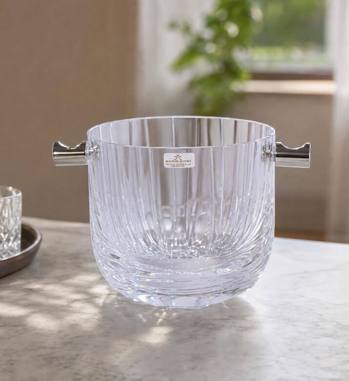 Mario Cionni Fifty-fifty Handles Ice Bucket, Model View