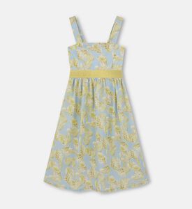 فستان بدون أكمام بطبعة صدفية على كامله