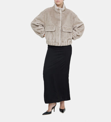 Faux Fur Cropped Jacket