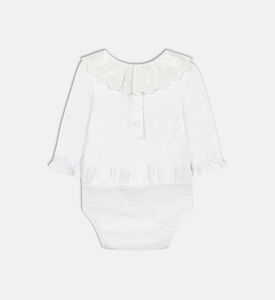 بودي سوت طويل الأكمام بياقة مكشكشة