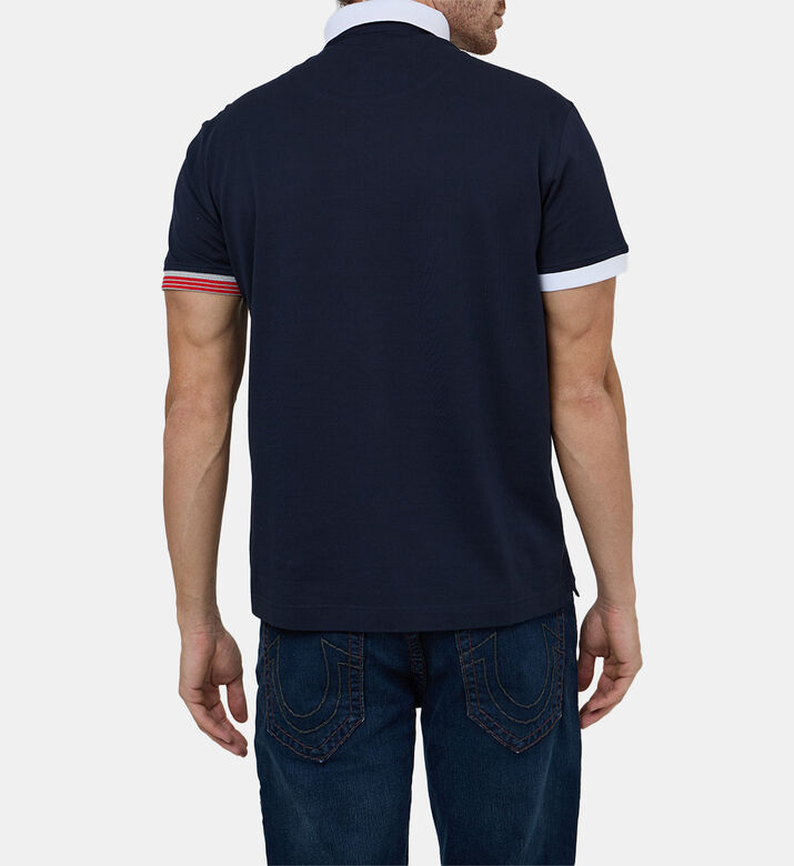 Stripe-detailed Polo Shirt