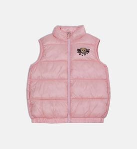 Moschino BKT Teddy Bear-print Zip Closure Vest, Pink, 12y, Packshot View