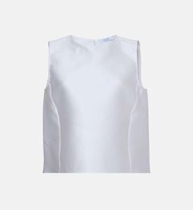 بلوزة دوتشيس بفتحة مفتاح خلفية