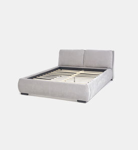 Home Deco and More Palima Upholstered Bed, Grey, 160x200-cm, Packshot View