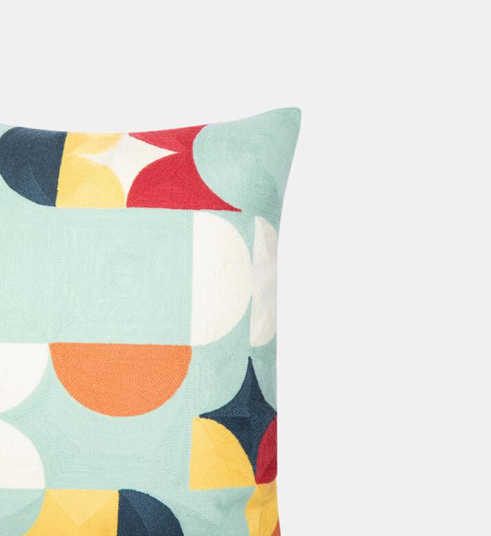 Home Deco and More Jinx Cotton Embroidered Filled And Vaccumed Cushion, Packshot View