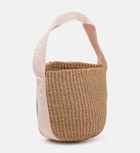 حقيبة باكت رافيا خشبية