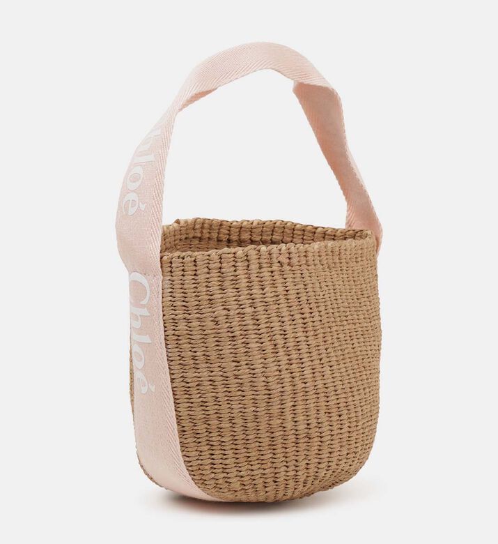 حقيبة باكت رافيا خشبية