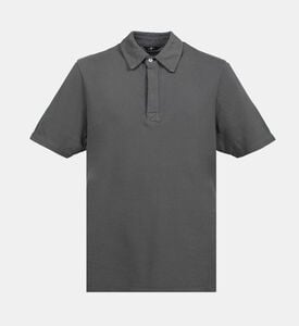 Cotton Ribbed Cuffs Polo Shirt Cotton Ribbed Cuffs Polo Shirt