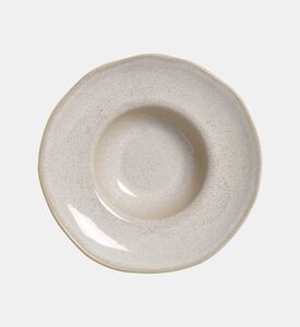 Organic Stoneware Deep Rim Plate