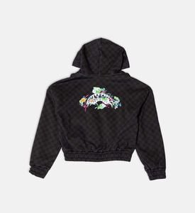 Floral Checkered Full-zip Jacket Floral Checkered Full-zip Jacket