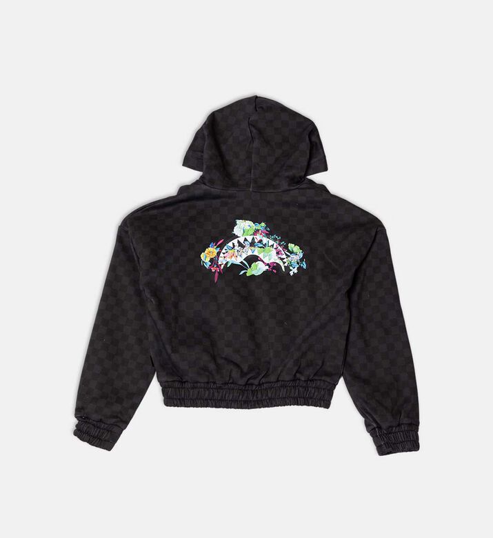 Floral Checkered Full-zip Jacket Floral Checkered Full-zip Jacket