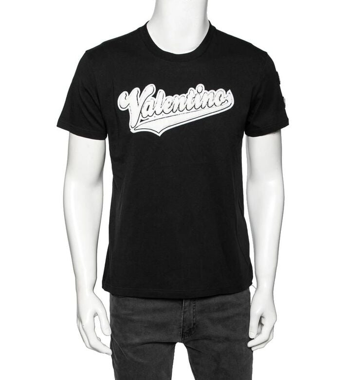 Valentino Cotton Baseball Logo-applique Short-sleeve T-shirt Preowned