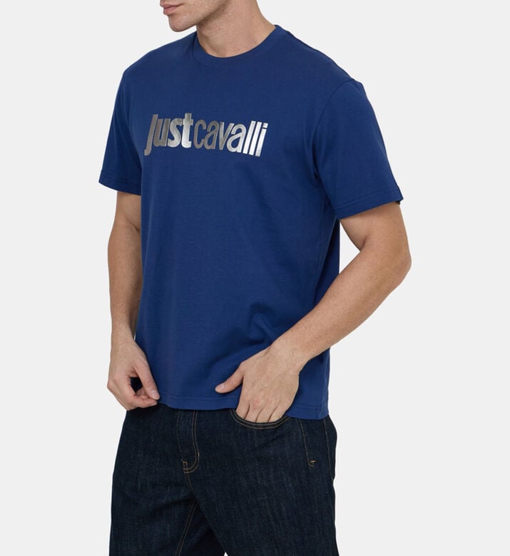 Silver Oversized Logo-print T-shirt Silver Oversized Logo-print T-shirt