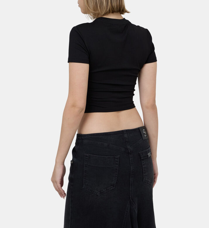 تيشيرت قطن بلوغو بأحجار الراين