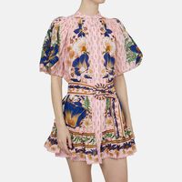 Bohemian Bloom Belted Dress