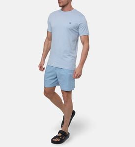 Les Deux Stripe-print Elastic Waistband Shorts, Model View